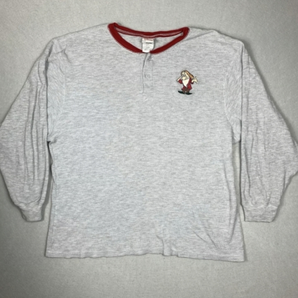 Kids' Long-Sleeve Heather Top with Red Trim